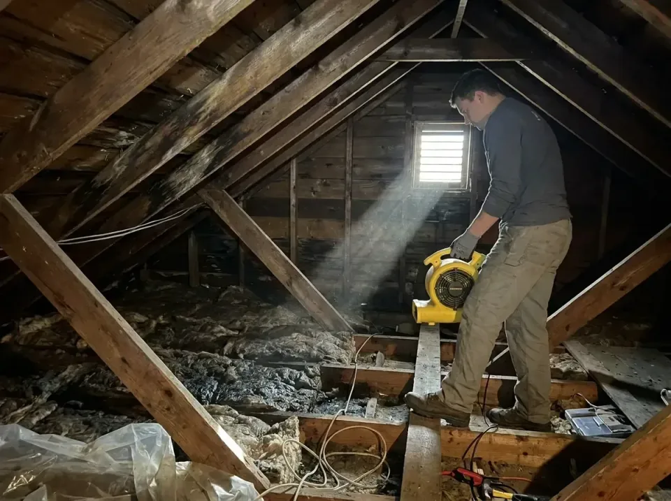 attic-water-damage-drying-proc-007 — frequently asked questions, Emergency Water Extraction & 24/7 Flood Response in Moorest…